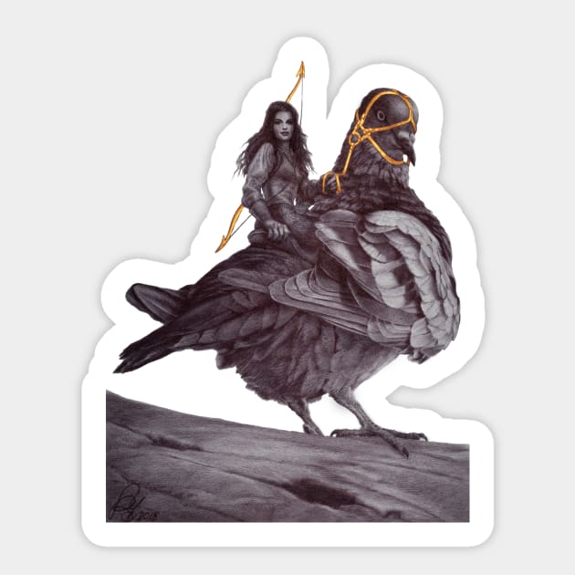 Hunter Full Sticker by RebeccaYanovskaya